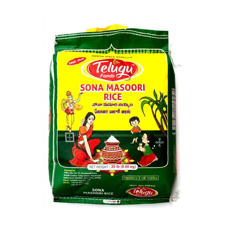 Telugu Sona Masoori Rice (9.08kg)