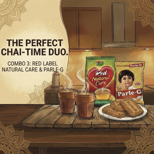 Red label Nature Care 200g + Parle G Biscuits