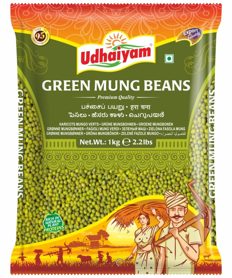 Udhaiyam Green Mung Beans - 1KG