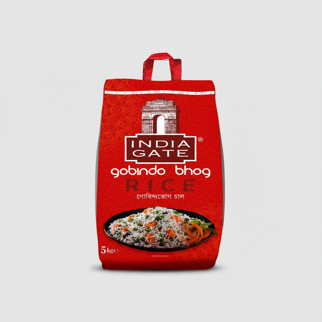 India Gate Gobindobhog Rice – premium short-grain Bengal rice, ideal for khichuri and pulao | The Kirana Haus