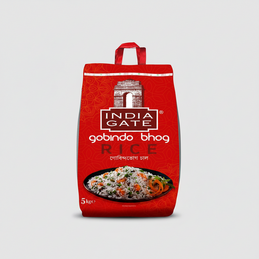India Gate Gobindobhog Rice – premium short-grain Bengal rice, ideal for khichuri and pulao | The Kirana Haus