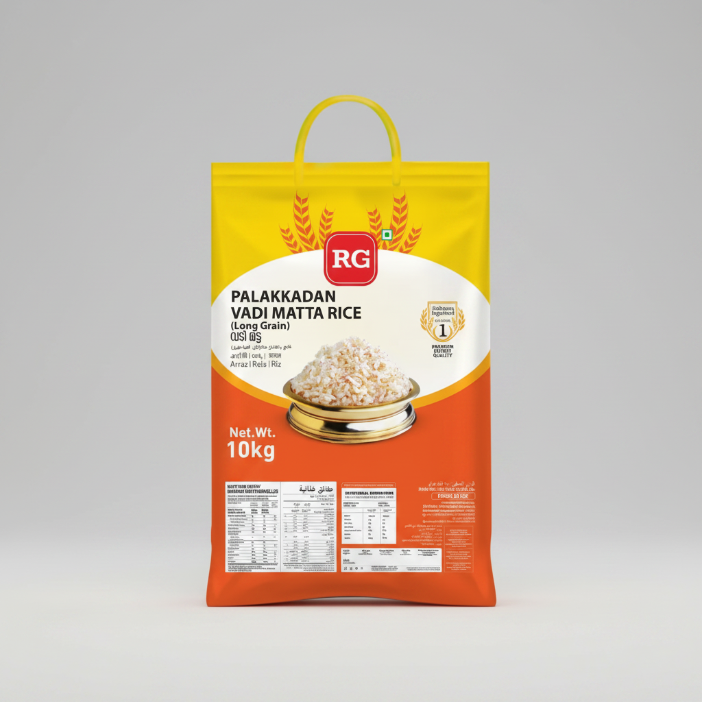RG Vaddi Matta Rice pack – Kerala red rice, buy online at The Kirana Haus