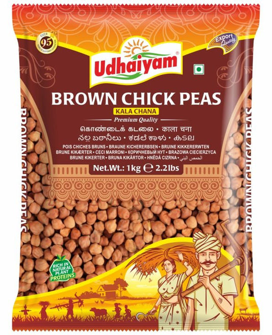Udhaiyam Brown Chick Peas 1kg