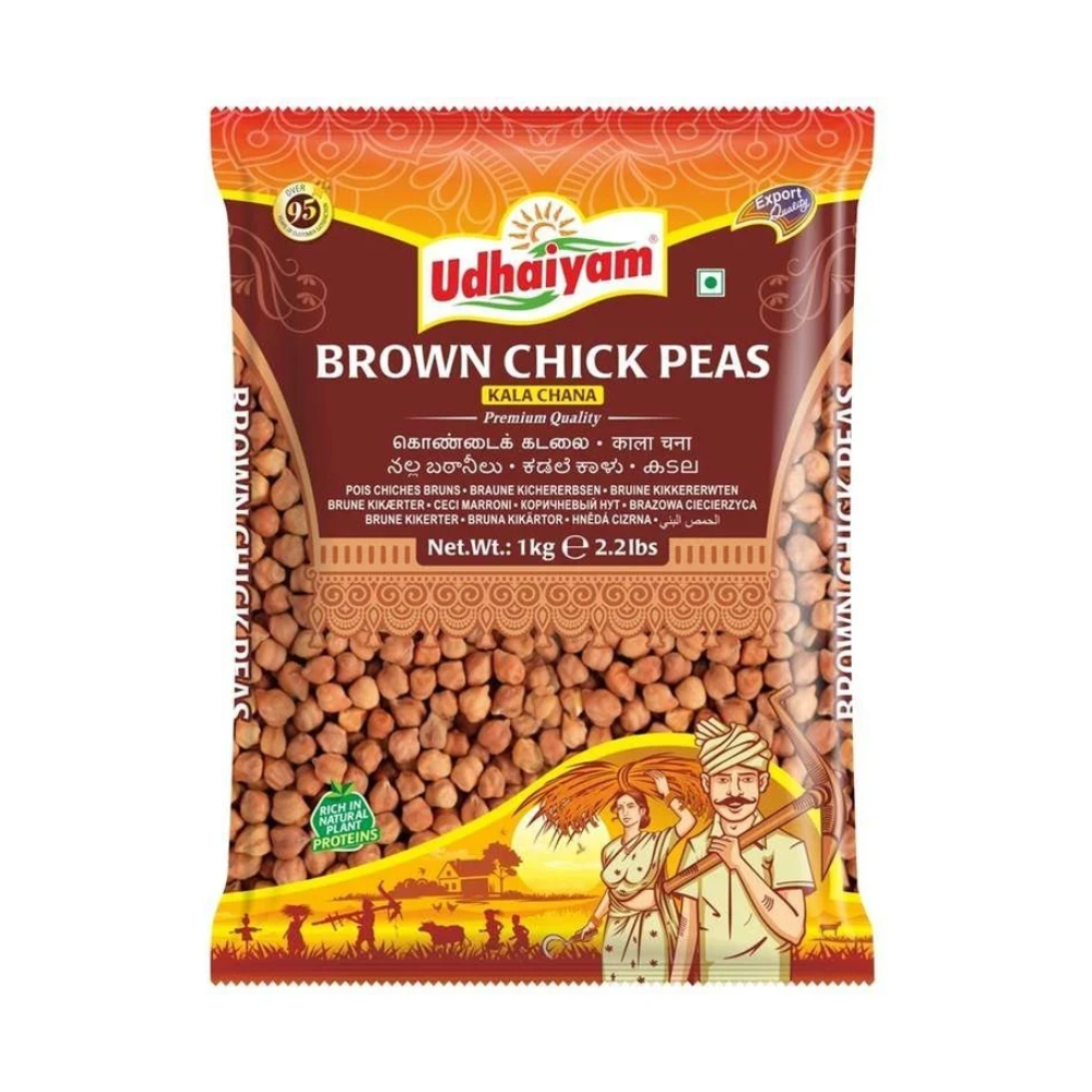 Udhaiyam Brown Chick Peas/Kala Chana (1kg)