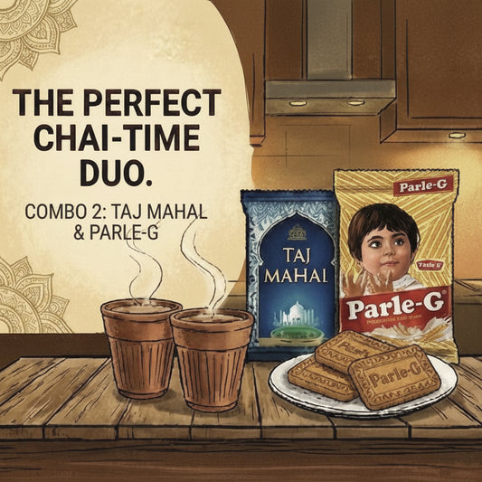 Taj Mahal 500g + Parle G Biscuits