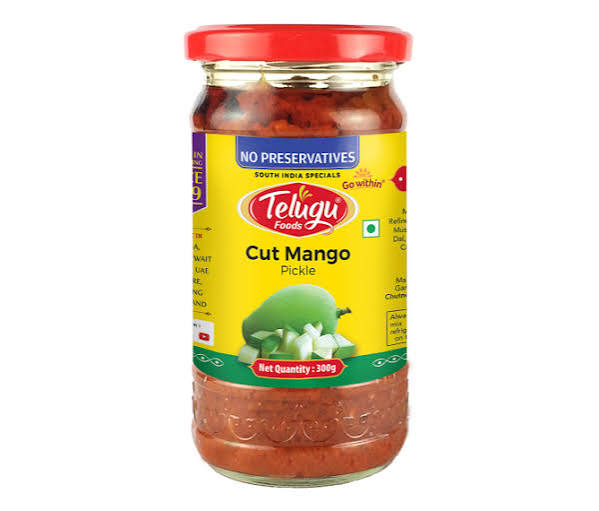 Telugu Foods Cut Mango Pickle (300g)